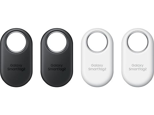 SAMSUNG Galaxy SmartTag2 - Lot de 4 trackers Bluetooth (Noir/blanc)
