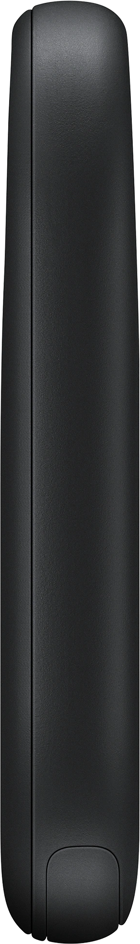 Un appareil noir et rectangulaire. C'est un design simple et élégant avec des bords arrondis.