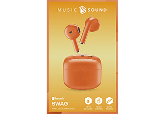 CELLULARLINE Music Sound Swag TWS Bluetooth Kulak İçi Kulaklık Turuncu_1