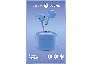 CELLULARLINE Music Sound Swag TWS Bluetooth Kulak İçi Kulaklık Mavi_1