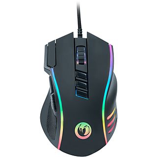 Ratón gaming - Nacon PCGM-420, Con cable, USB, 800 a 12000 DPI, 10 botones, LED RGB, Multicolor