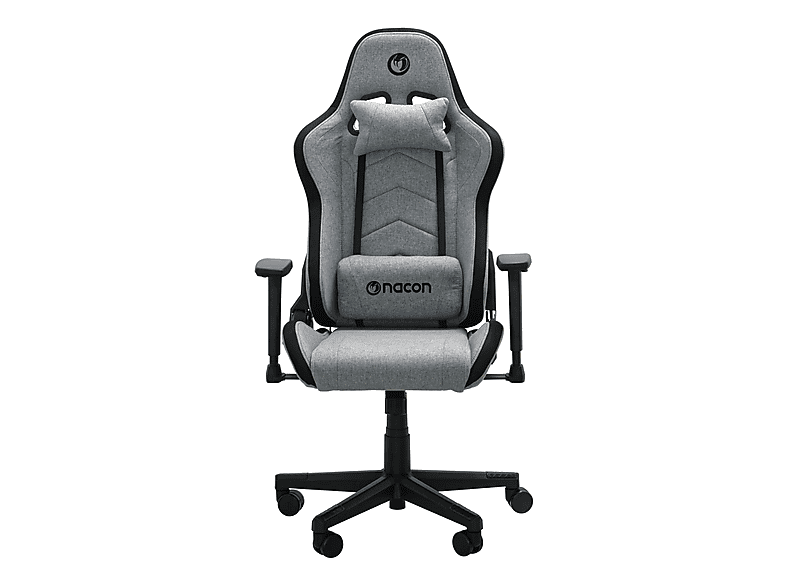 Silla gaming - Nacon CH-675, 3D (ajustable en altura, anchura y profundidad), Hasta 120 kg, Iluminación RGB, Gris multicolor
