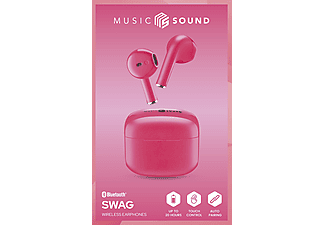 CELLULARLINE Music Sound Swag TWS Bluetooth Kulak İçi Kulaklık Pembe_1