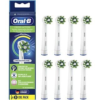 ORAL-B Cross Action Clean Maximizer 8er Weiß Aufsteckbürsten