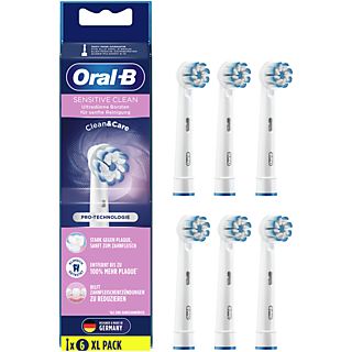 ORAL-B Sensitive Clean 6er Weiß Aufsteckbürsten