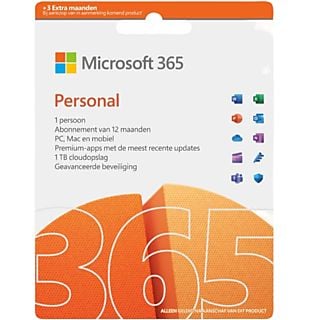 MICROSOFT 365 Personal - Jaarabonnement - 1 gebruiker  | 