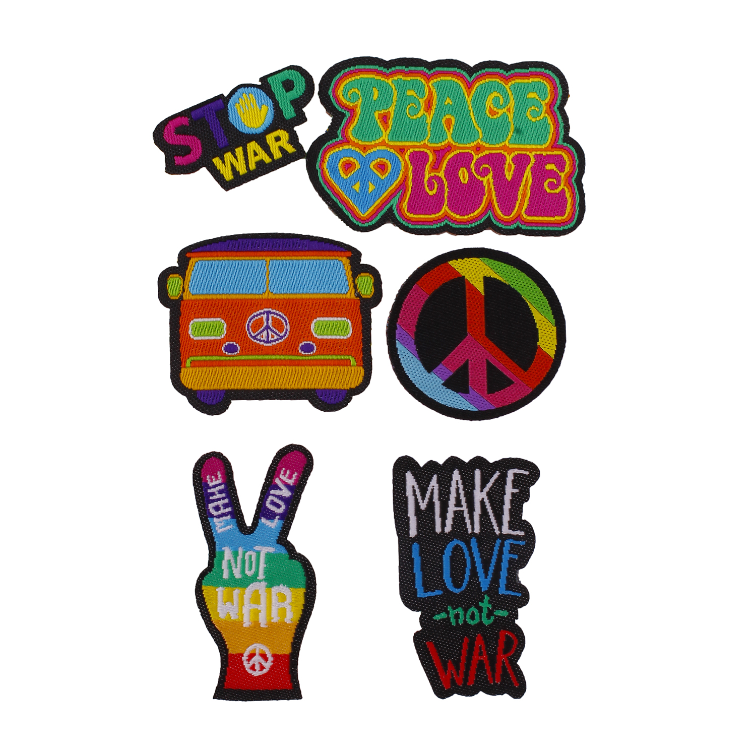 Adesivi Puro Kit di Patch Peace&Love