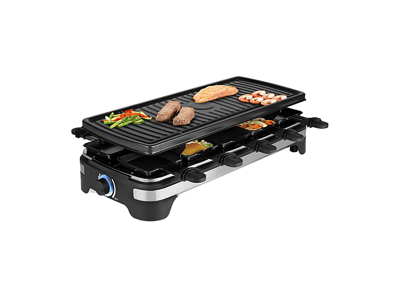 Princess 01.162650.01.001 Raclette (in Schwarz, für 10 Personen, 1500 Watt)