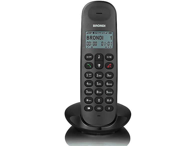 Telefono Cordless Nero Comunicanti Duo Fisso Casa Gigaset A170 Duo