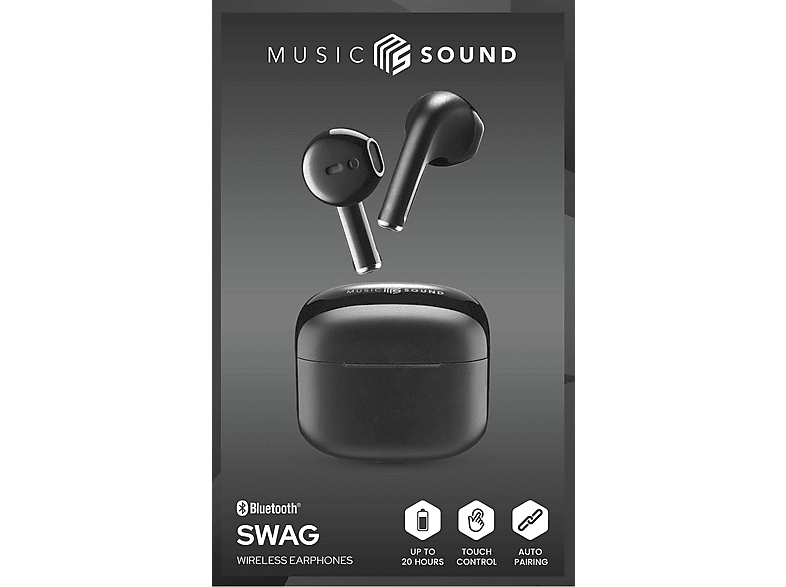 CELLULARLINE Music Sound Swag TWS Bluetooth Kulak İçi Kulaklık Siyah_1