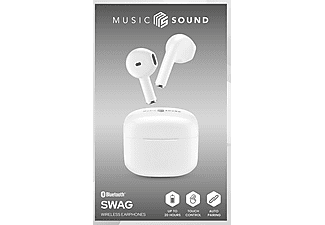 CELLULARLINE Music Sound Swag TWS Bluetooth Kulak İçi Kulaklık Beyaz_1