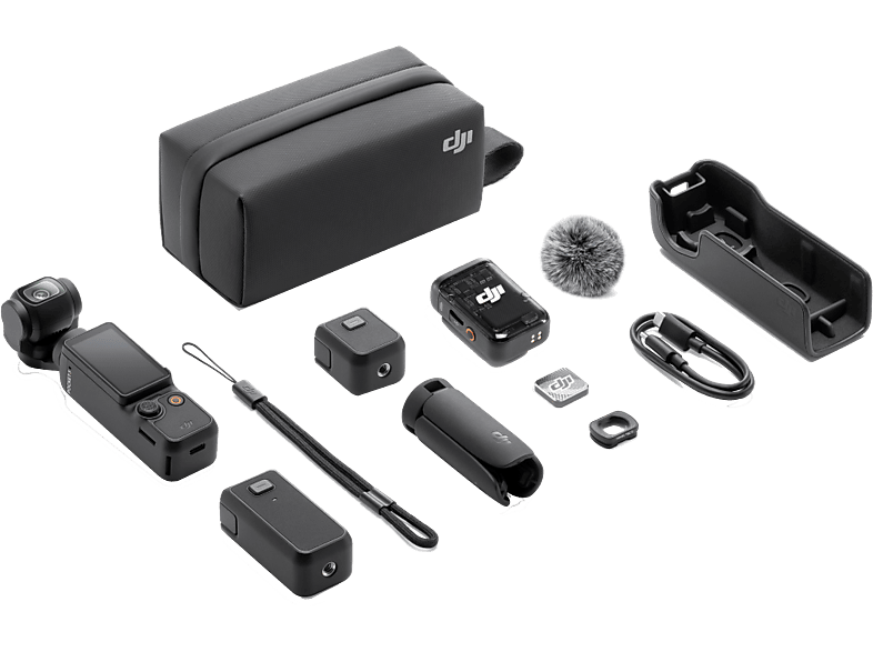 Cámara deportiva - DJI Osmo Pocket 3 Creator Combo, 4K/120&nbsp;fps, Pantalla giratoria 2", CMOS de 1", Estabilización mecánica ejes, Negro