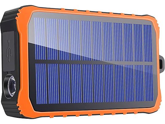 4SMARTS Prepper - Powerbank solaire (Noir/orange)