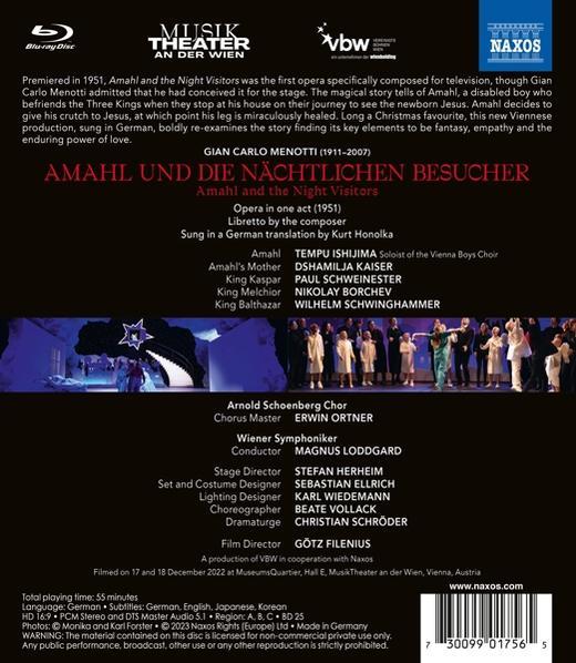 nächtlichen - Ishijima/Loddgard/Wiener - und (Blu-ray) (Blu-ray) Symphoniker die Besucher Amahl