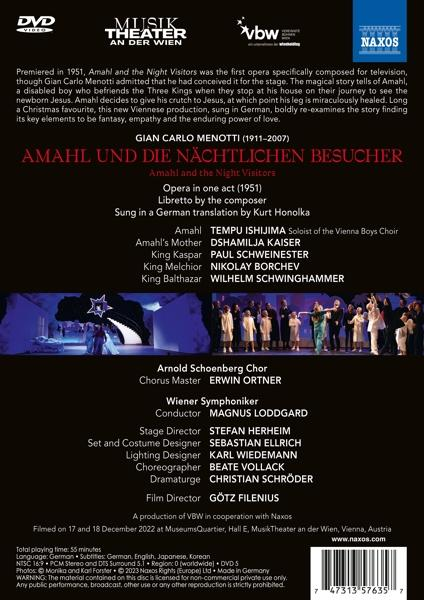 Amahl Ishijima/Loddgard/Wiener die (DVD) - nächtlichen und - Besucher Symphoniker
