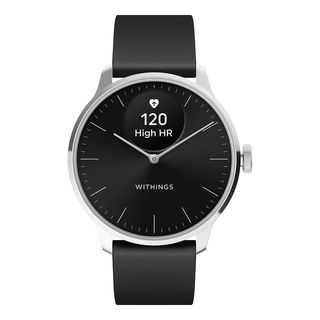 WITHINGS ScanWatch Light - Hybrid Smartwatch (-, Fluorélastomère, Noir/Argent)