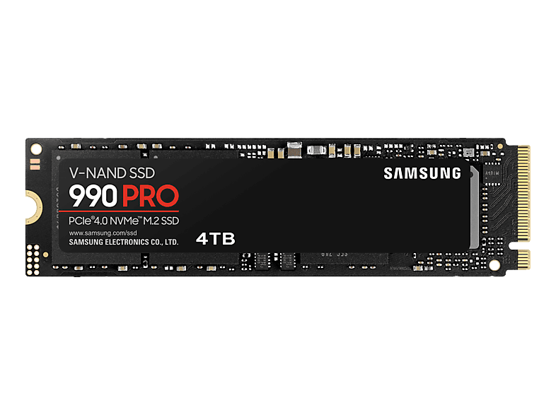 SAMSUNG 990 PRO NVMe M.2 SSD - Festplatte (SSD, 4 TB, Schwarz)