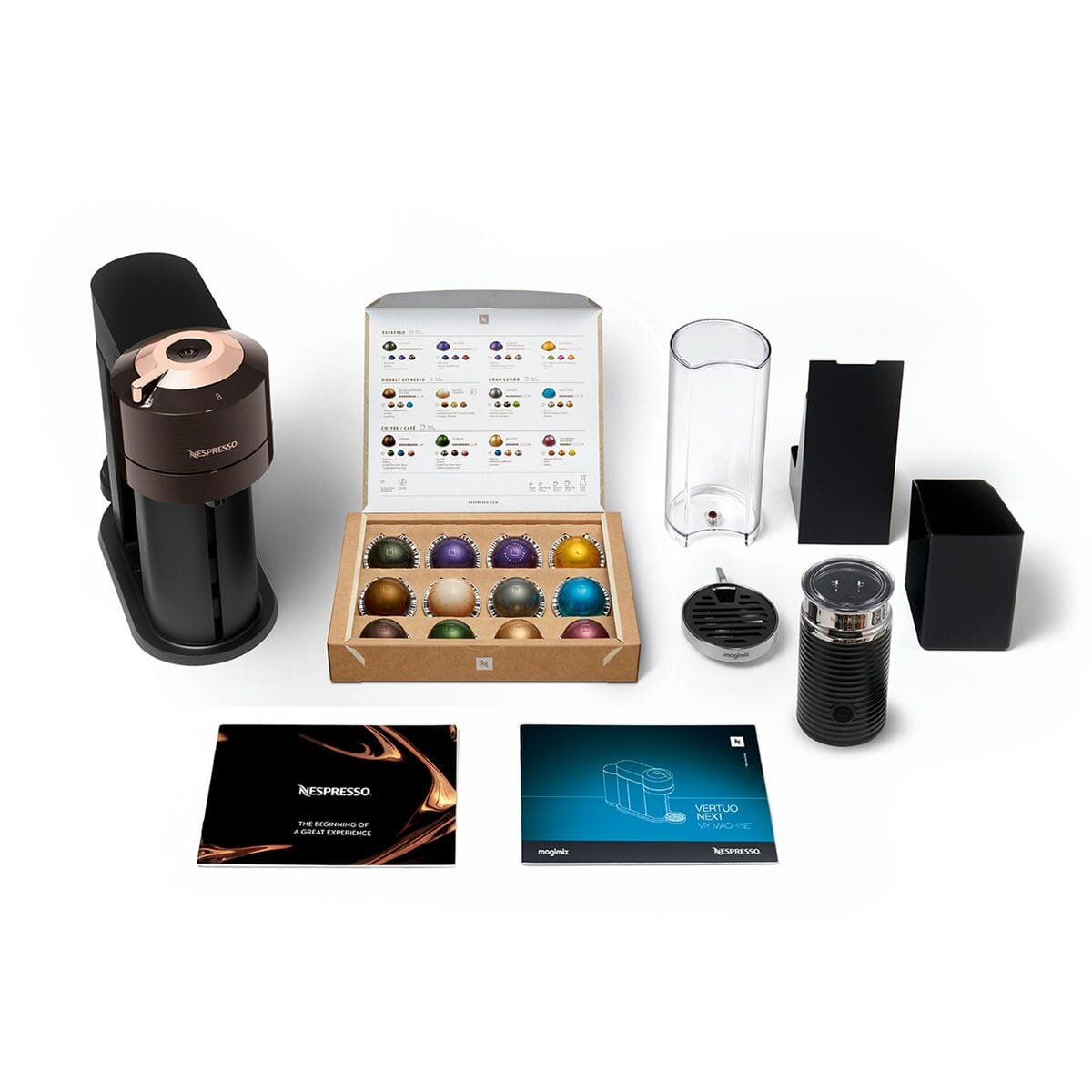 Ekspres na kapsułki DE LONGHI-NESPRESSO Vertuo Next ENV120.BW Premium Brązowy