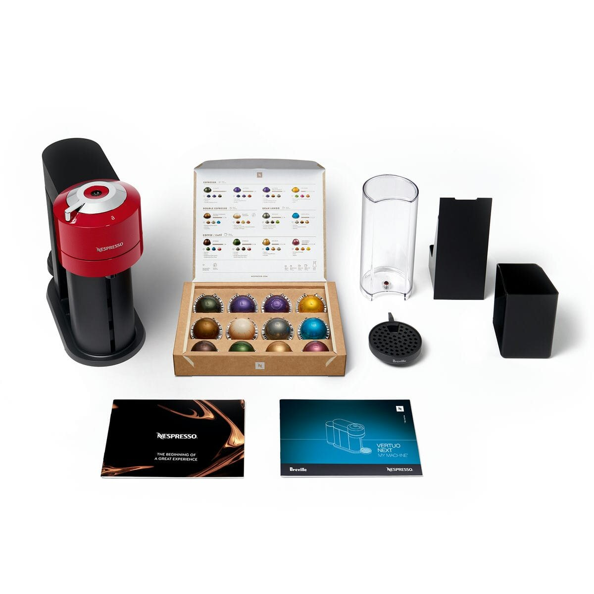Ekspres na kapsułki KRUPS-NESPRESSO Vertuo Next XN9105 Czerwony