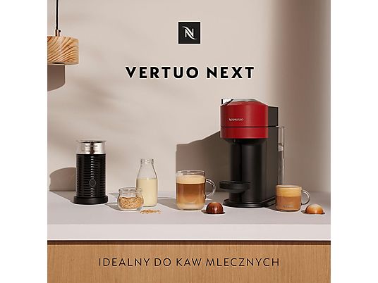 Ekspres na kapsułki KRUPS-NESPRESSO Vertuo Next XN9105 Czerwony