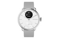 WITHINGS ScanWatch 2 - Hybrid Smartwatch (-, Fluorélastomère, Blanc perle/Argent/Gris)