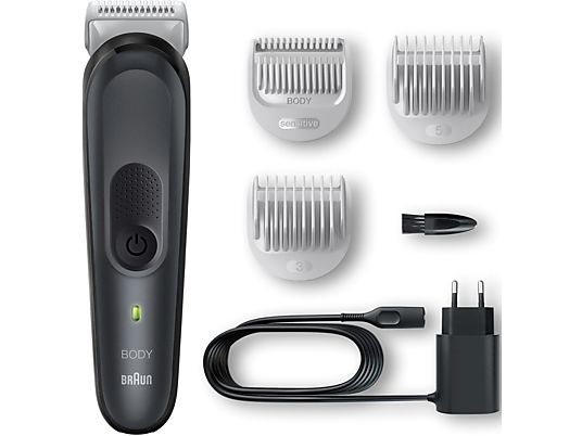 BRAUN Bodygroomer 3 BG3350 - Tondeuse de corps (Noir/gris)