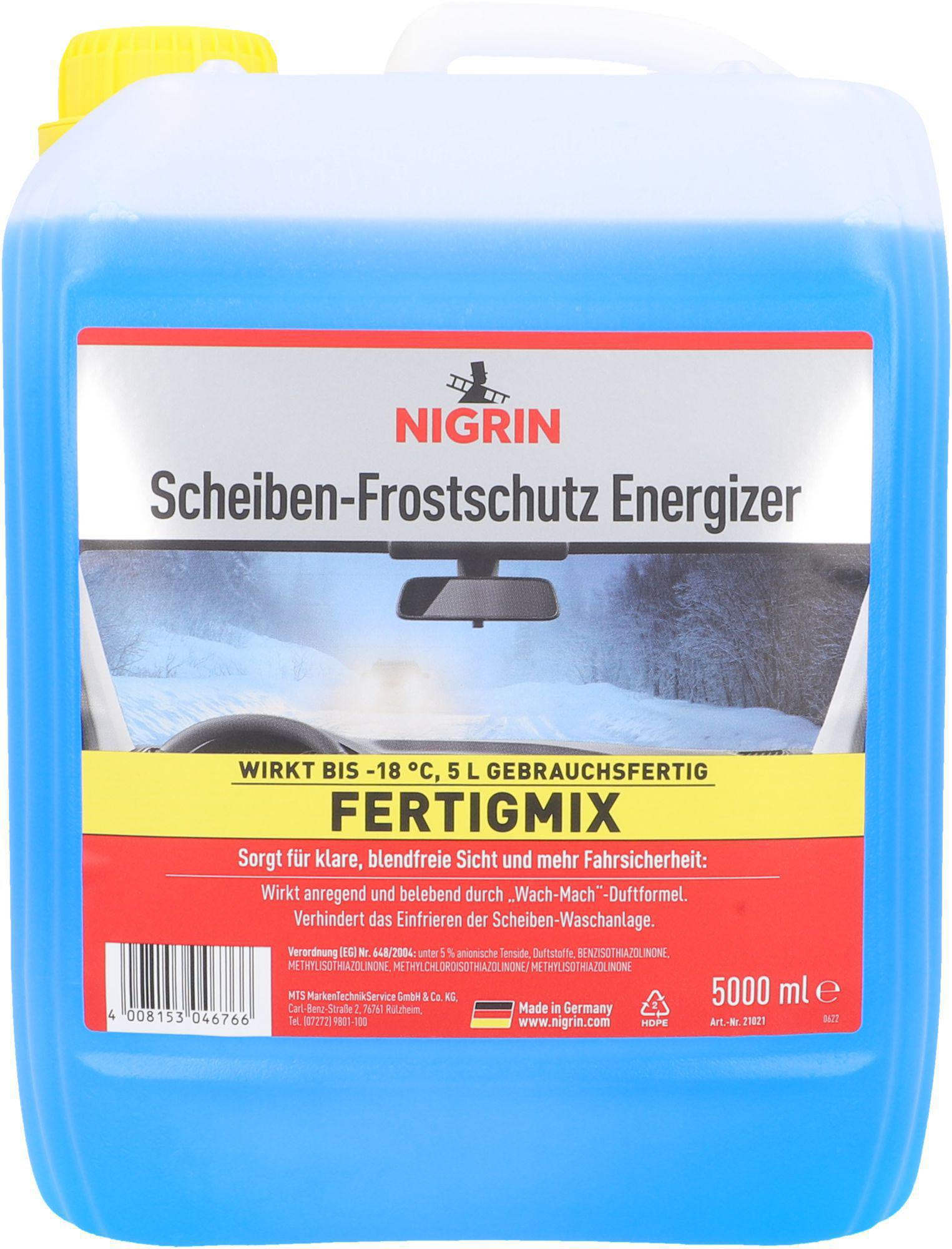 NIGRIN Energizer, Frostschutzmittel, Scheiben-Frostschutz Liter 5 Blau