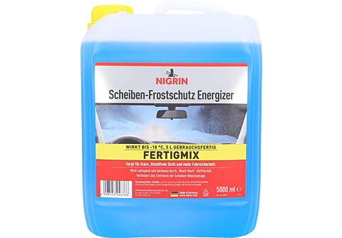 NIGRIN Scheiben-Frostschutz Energizer, 5 Liter Frostschutzmittel, Blau  Autopflege