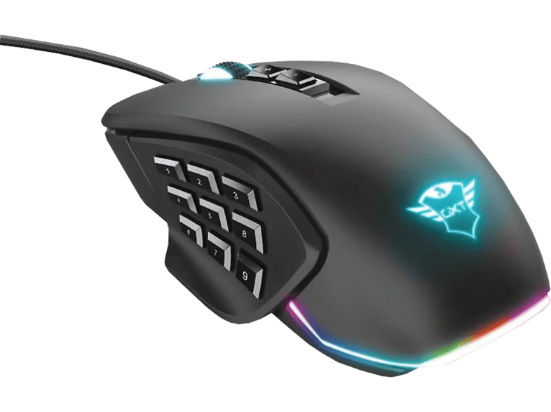 TRUST GXT 970 Morfix Customisable | Gaming-Maus, Kabelgebunden, Optisch ...