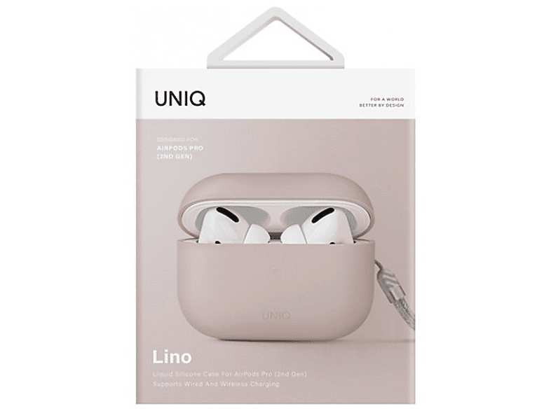 Фото - Аксесуари для портативу Uniq Silikonowe etui  Lino do Apple AirPods Pro 2 Różowy 