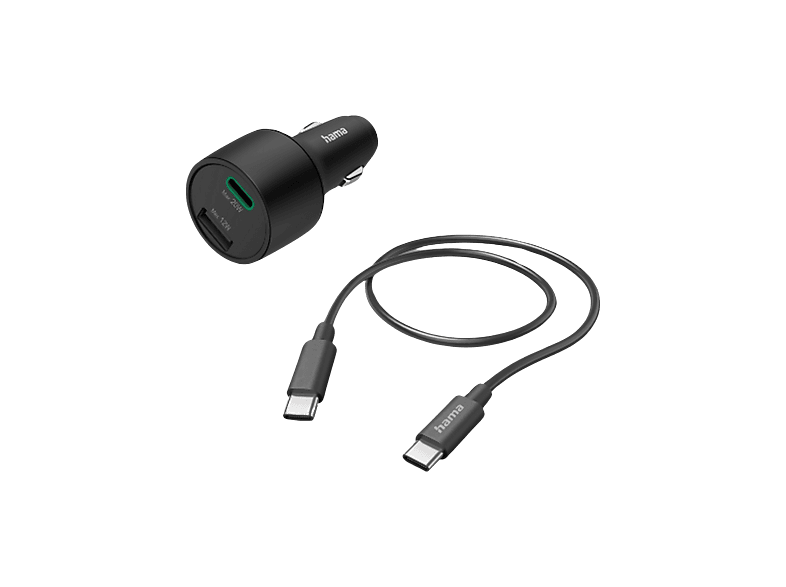 Hama Autolader USB-C / USB-A met Oplaadkabel PD 32W