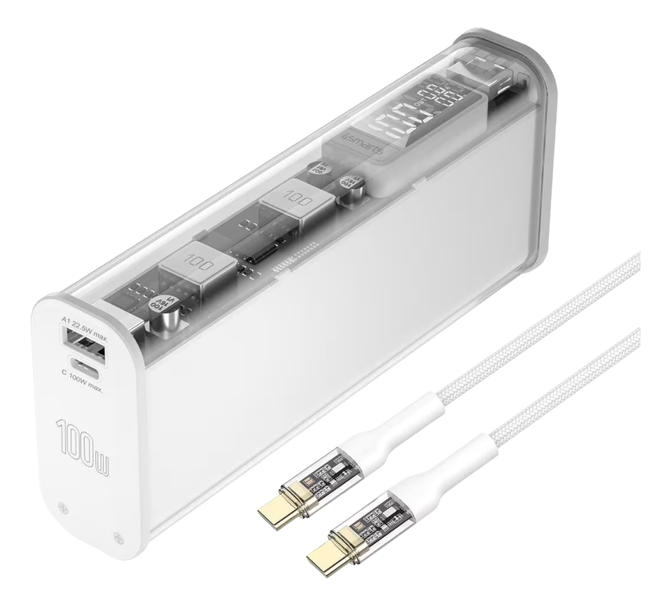 4SMARTS Lucid Block - Powerbank (Weiss)