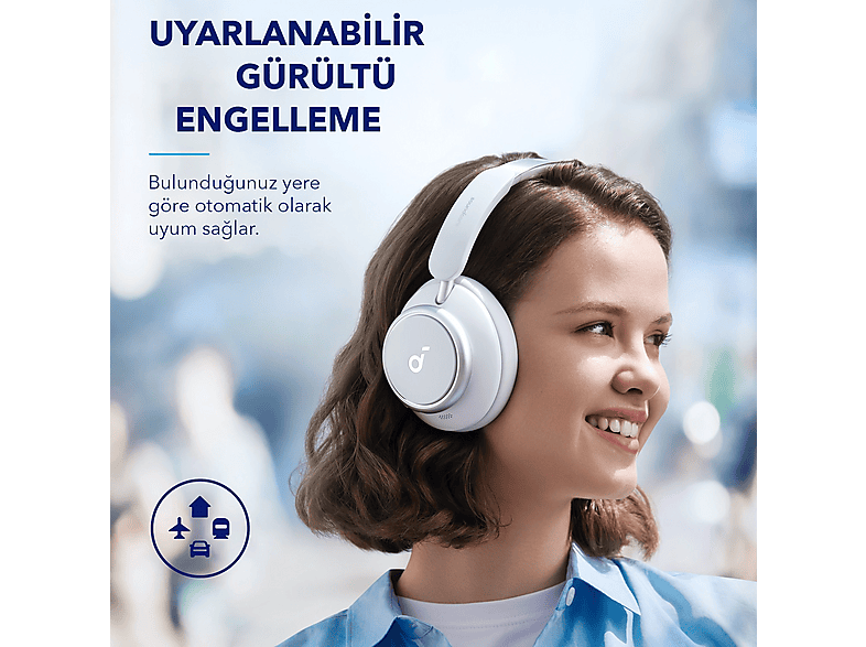 ANKER Soundcore Life Q45 Bluetooth Kulak Üstü Kulaklık Beyaz_2