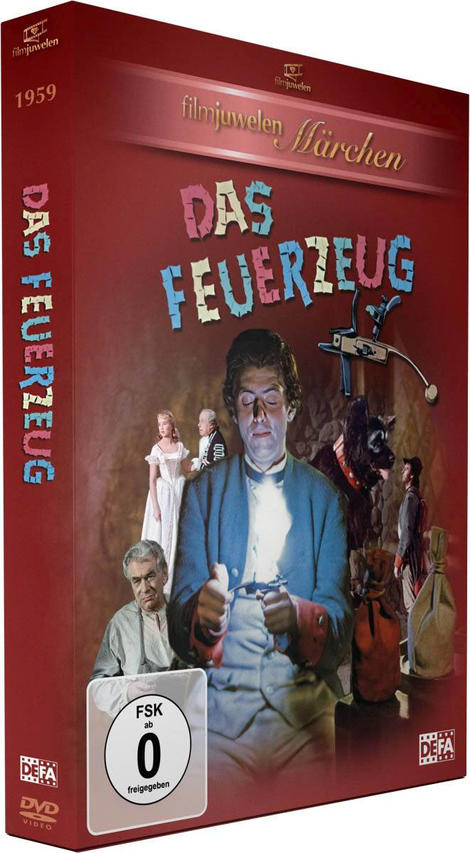 DVD-Hülle des deutschen Films 'Das Feuerzeug' mit einer Szene aus dem Film.