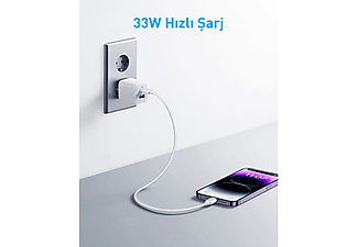 ANKER 323 33W USB-C + USB-A Şarj Cihazı A2331 Beyaz_3