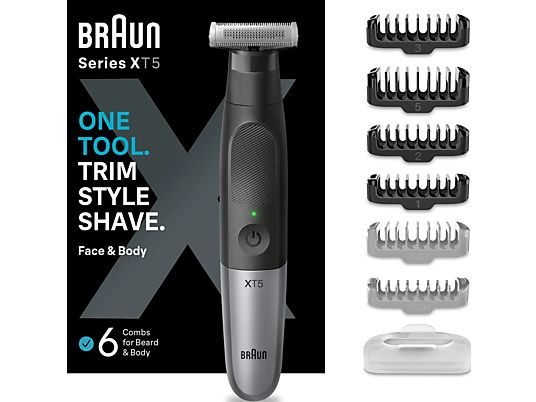 BRAUN Series X T5200 Face + Body - Le rasoir (Gris/Noir)