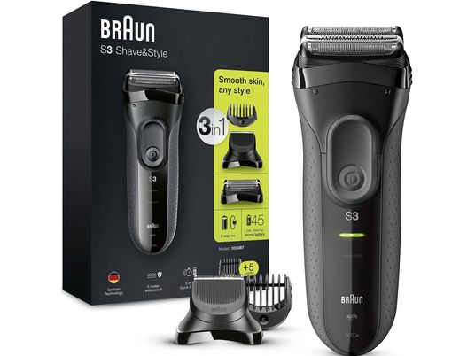 BRAUN Series 3-3000BT b - Le rasoir (Noir)