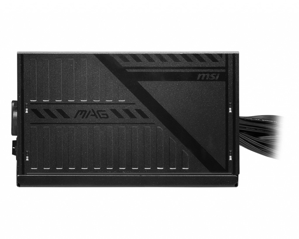 MSI MAG serisi siyah güç kaynağı, MSI logosu ve MAG markasıyla.