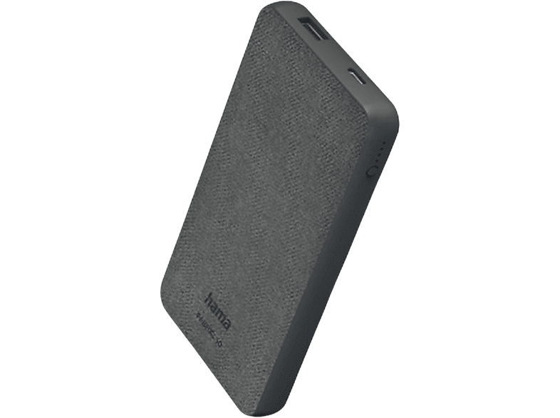 Hama Powerbank Fabric 10 10000 Mah Gris (00201658)