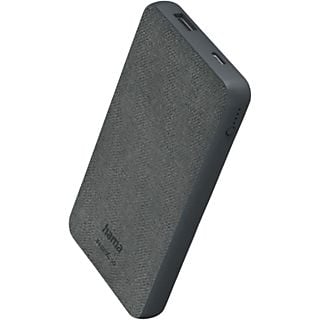 HAMA Powerbank Fabric 10 10000 mAh Grijs (00201658)