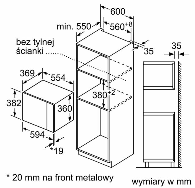 Kuchenka mikrofalowa BOSCH BEL554MS0