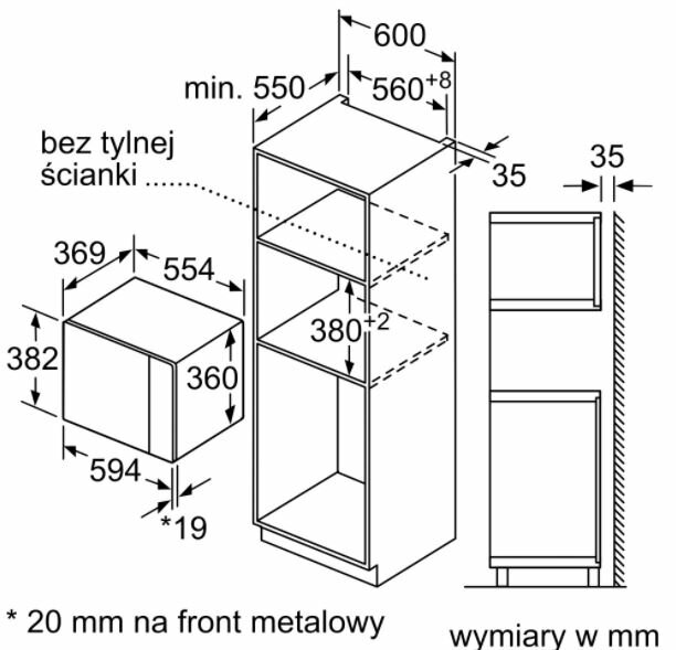 Kuchenka mikrofalowa BOSCH BFL553MS0