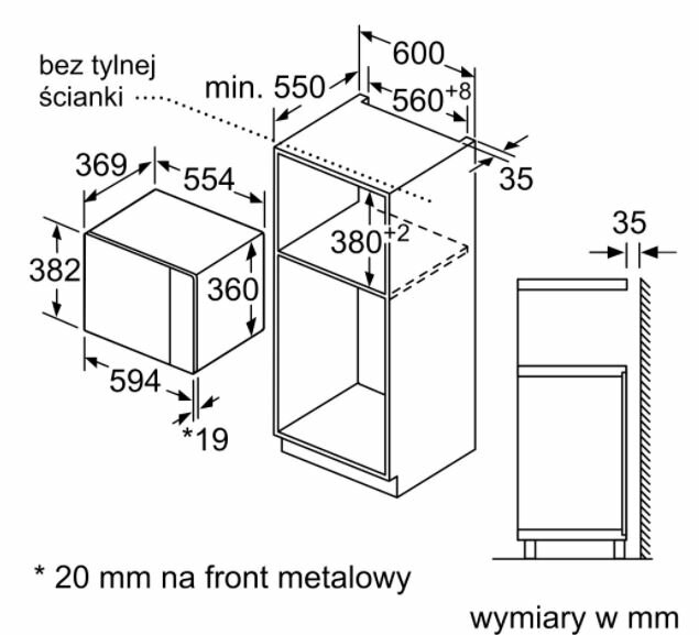 Kuchenka mikrofalowa BOSCH BFL553MS0