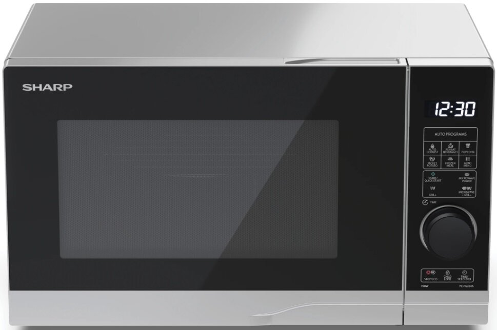 Kuchenka mikrofalowa SHARP YC-PG204AE-S 20l