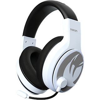 Auriculares gaming - Nacon GH-120, Para PC, Controladores 40mm, Con micrófono ajustable, Blanco