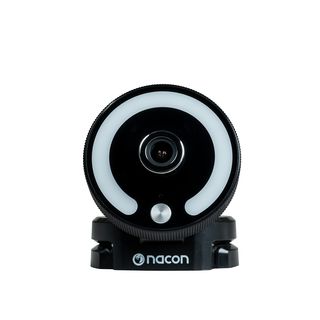 Webcam - Nacon PCWEBCAMRL, Full HD 1920x1080, Con anillo luminoso, Para streamings, Negro