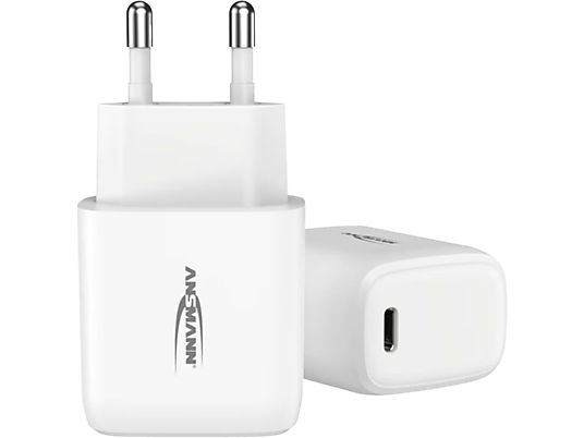 ANSMANN Home Charger HC120PD - Caricatore USB da parete (Bianco)