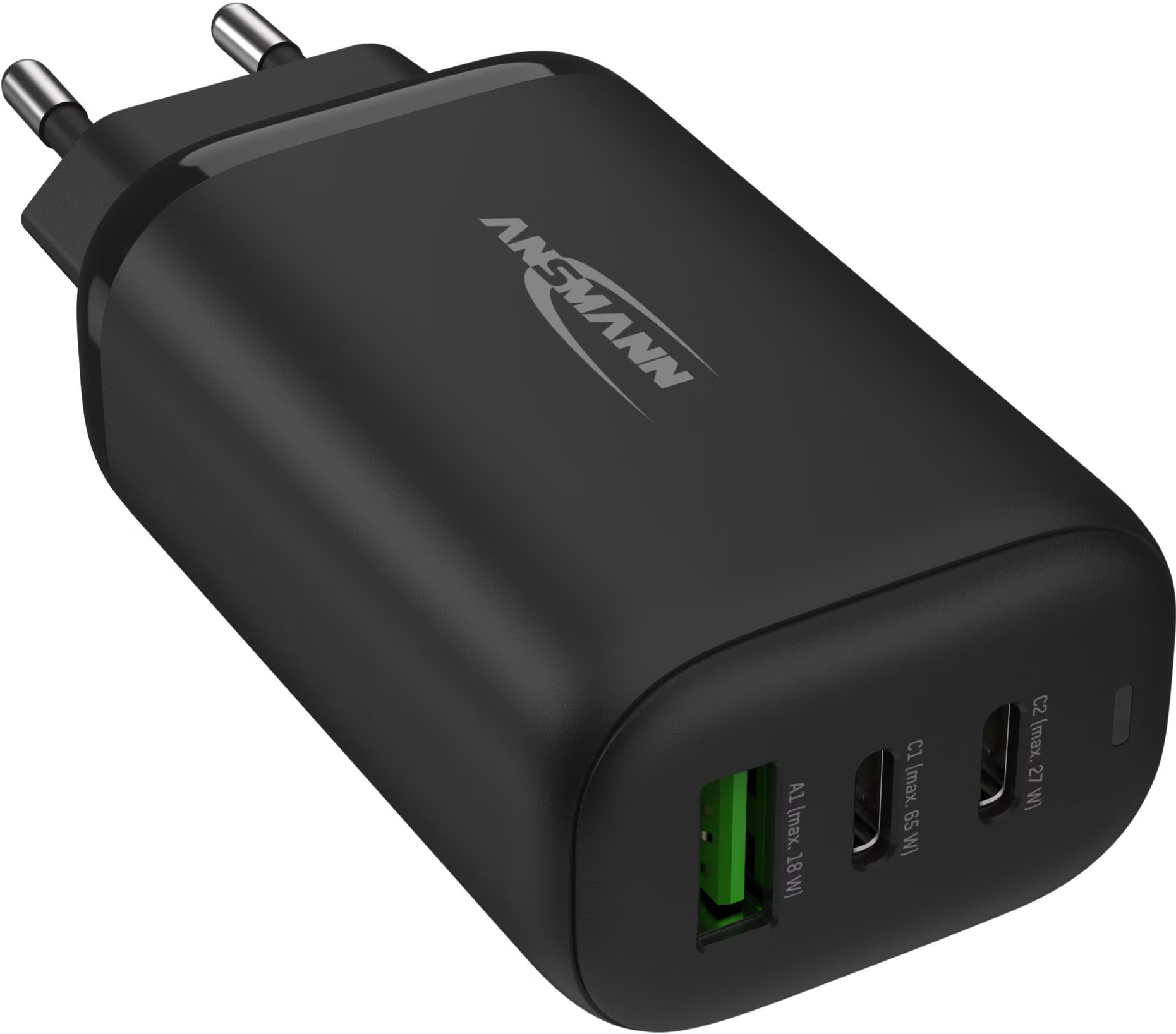 ANSMANN Home Charger HC365PD - USB-Wandladegerät (Schwarz)
