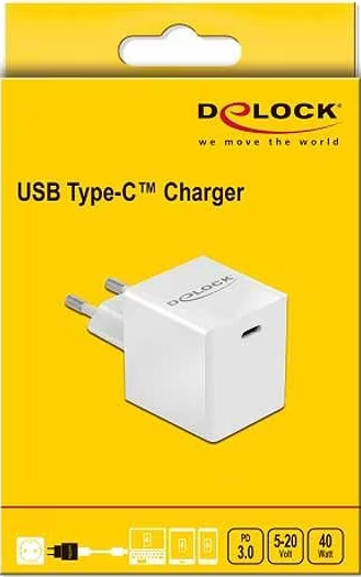 DELOCK 41446 - USB-Wandladegerät (Weiss)