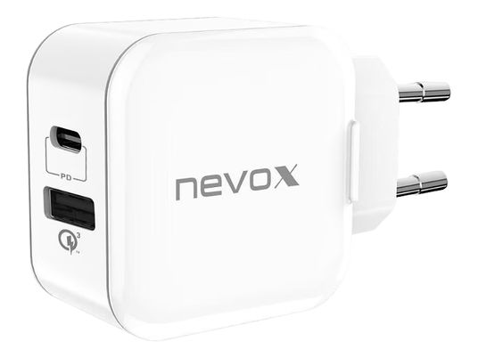 NEVOX 1760 PD - Caricatore USB da parete (Bianco)